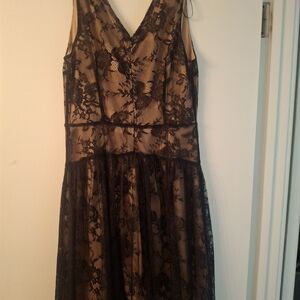 Nordstrom Bellatrix Black Dress with Lace